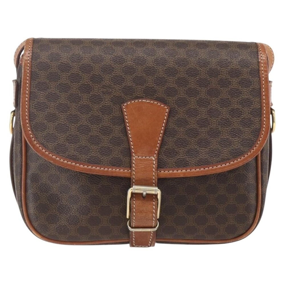 Celine Vintage Macadam Canvas and Leather